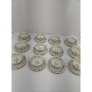 Lenox Charmaine C512 Fine China Cup Saucer Set of 12 USA Vintage